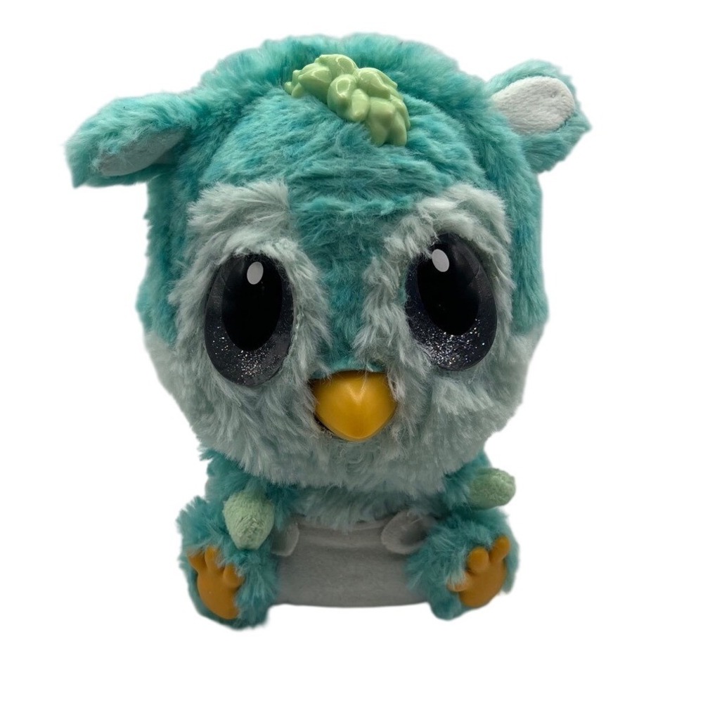 Hatchimals Pixies Riders Teal Blue Interactive‎ Plush Toy Glitter Eyes Wings